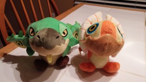 Cute little Rathian and Yian Kut-Ku!