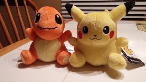 Cute little Pikachu and Charmander Poké Dolls!