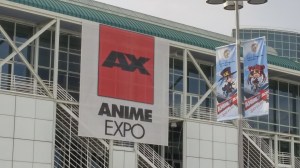 AX banner on the way to pick up badges!