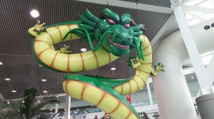 Impressive Shenron display outside the Exhibit Hall!