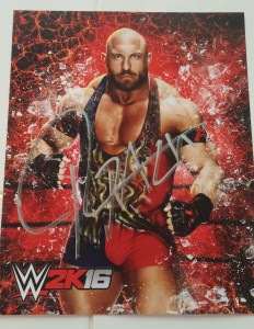 FEED ME MORE! Signed Ryback WWE 2K16 print!